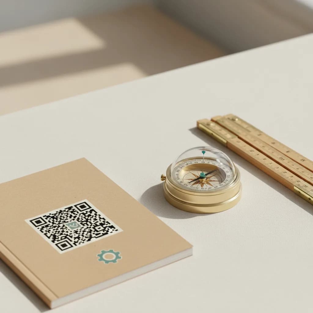 Premium cosmetic jar with a clean printed 2D barcode label